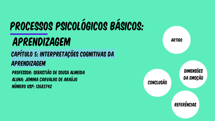 Processos Psicológicos Básicos By Jemima Carvalho