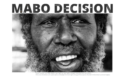 the mabo judgement