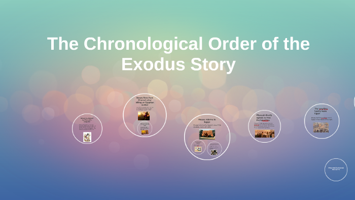 The Chronological Order Of The Exodus Story By Hannah Riches On Prezi