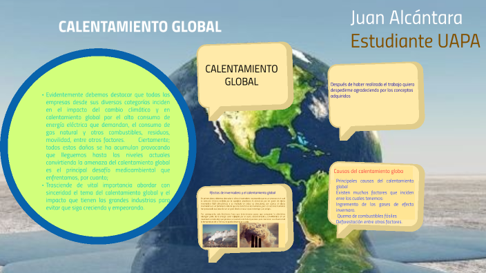 Juan Alcantara CALENTAMIENTO GLOBAL by Juan Alcantara on Prezi