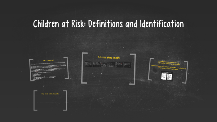 Children at Risk: Definitions and Identification by Philip Wilkinson on ...
