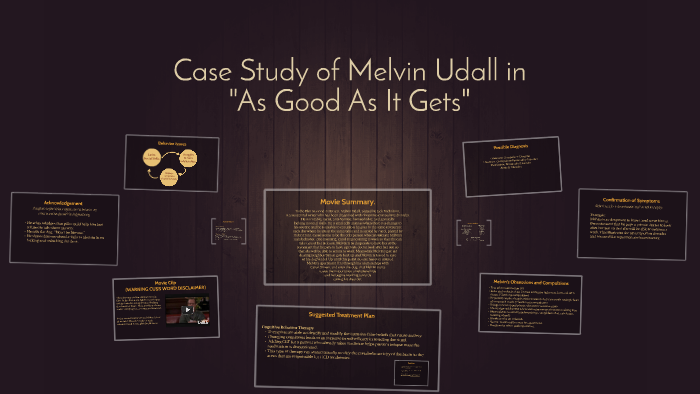 Case Study Melvin Udall from As Good