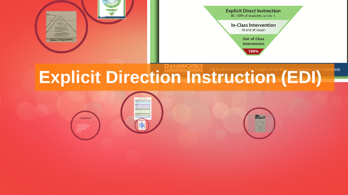 Explicit Direction Instruction (EDI) by on Prezi
