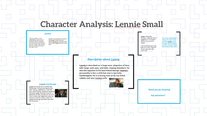 lennie character analysis essay