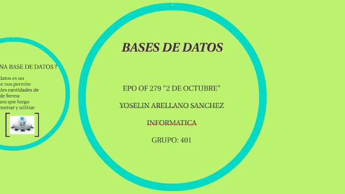 BASES DE DATOS by Melanie Moreno on Prezi