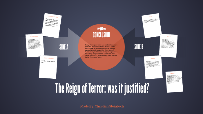 why was the reign of terror justified essay