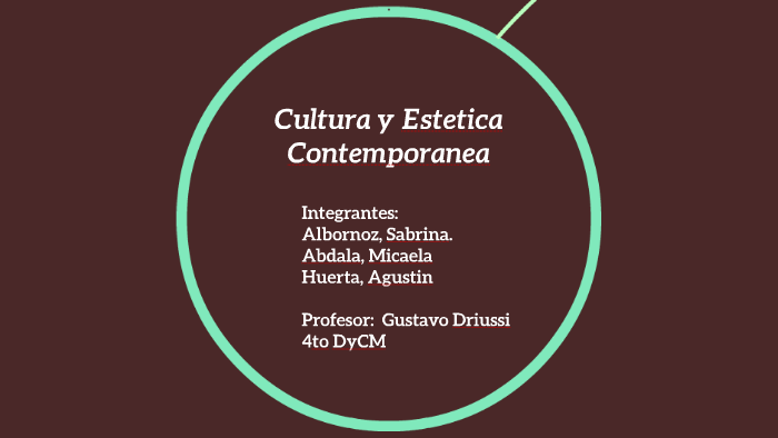 Cultura y Estetica Contemporanea by aguica Huerdala