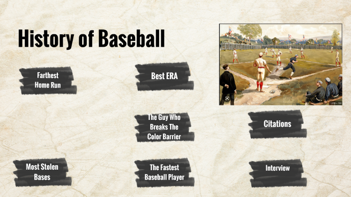 thesis statement about the history of baseball