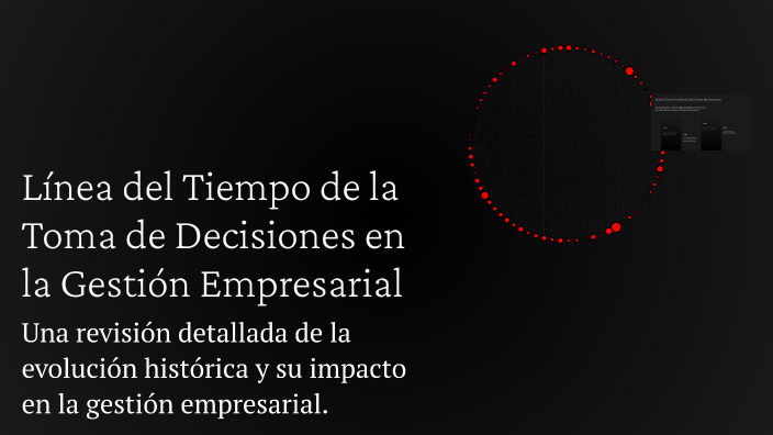 Línea del Tiempo de la Toma de Decisiones en la Gestión Empresarial by ...