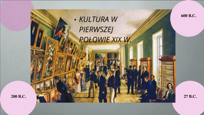 KULTURA W PIERWSZEJ POŁOWIE XIX W. By Ola Żak On Prezi