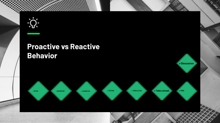 Proactive vs Reactive Behavior by An Nguyễn on Prezi