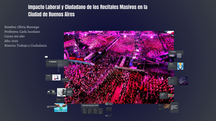 Impacto Laboral y Ciudadano de los Recitales Masivos en la Ciudad de ...