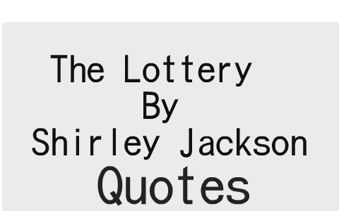 winning the lottery quotes