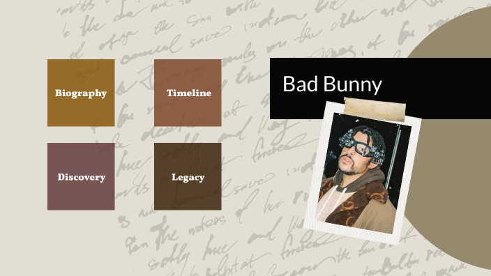 BIOGRAPHY OF BAD BUNNY timeline