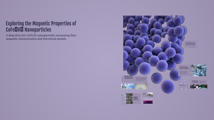 Exploring the Magnetic Properties of CoFe₂O₄ Nanoparticles by Elizabeth ...