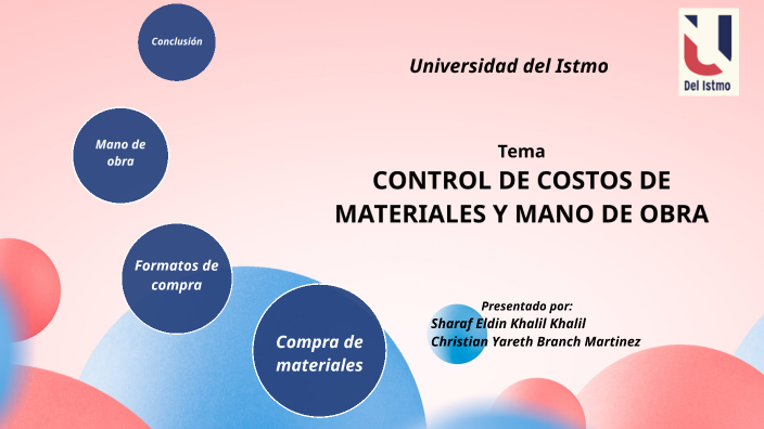 Costeo y control de costos de materiales y mano de obra by Sharaf Eldin ...