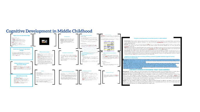 characteristics of cognitive development in middle childhood