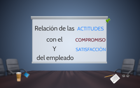 Relación de las Actitudes con el compromiso y satisfacción d by ...