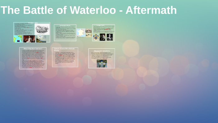 The Battle Of Waterloo Aftermath By Vincent Jeffrey