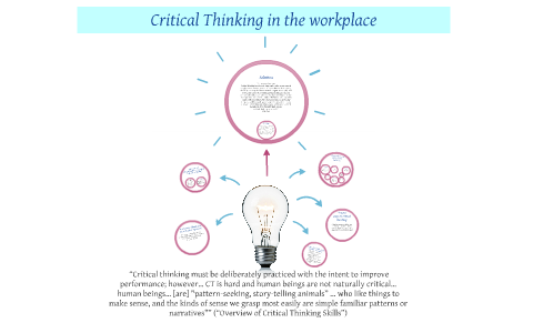 critical thinking in the workplace ted talk