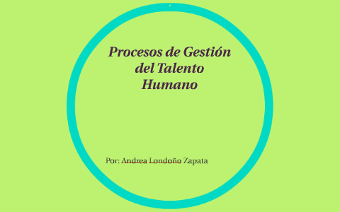 Procesos de Gestion del Talento Humano by andrea londoño zapata on Prezi
