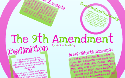9th amendment examples