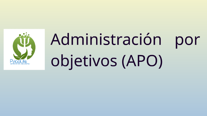 Administración por objetivos (APO) by Abraham Guerrero on Prezi