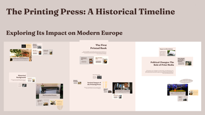 The Printing Press: A Historical Timeline by Daan de Jong on Prezi