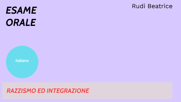 TESINA by Beatrice Rudi on Prezi