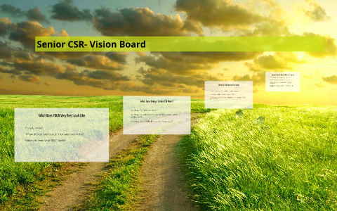Senior CSR- Vision Board by Paula Covell on Prezi