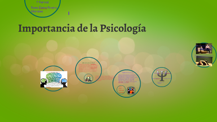 Importancia de la Psicología by ana santiago on Prezi