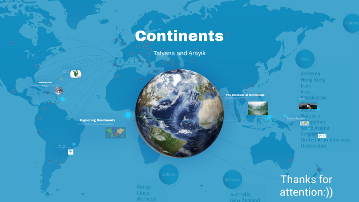 Continents by татьяна Гегамян on Prezi