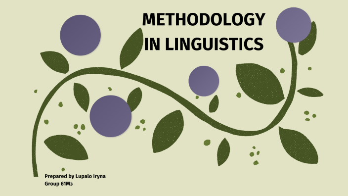 methodology definition linguistics