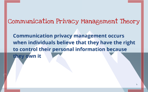 Communication Privacy Management Theory By Danielle Lake On Prezi