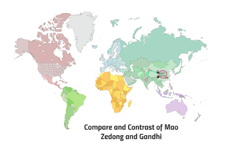 Compare and Contrast of Mao Zedong and Gandhi by Ethan Hunt on Prezi