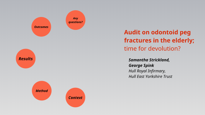 Odontoid peg fracture audit by Samantha Strickland on Prezi