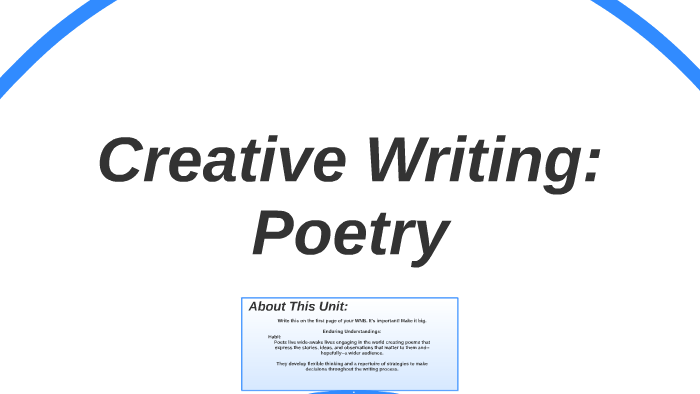 Creative Writing: Poetry by Richard Kreinbring on Prezi