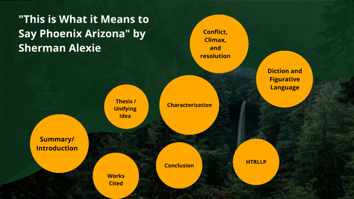 This Is What It Means To Say Phoenix Arizona Theme "This is What is Means to Say Phoenix Arizona" by Sherman Alexie by