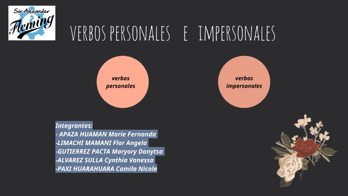 verbos personales e impersonales by cynthia alvarez on Prezi