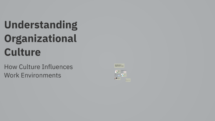 Understanding Organizational Culture by PUKAR MONGAR on Prezi