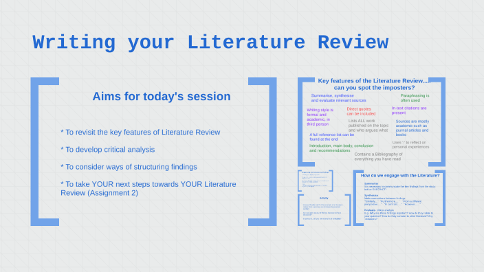 Writing your Literature Review by Caroline Flynn on Prezi