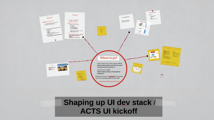 Shaping up UI dev stack by Andreas Vlachos on Prezi