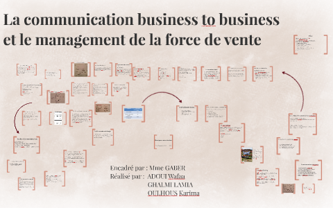 La Communication B To B Et La Force De Vente By Karima Oulhous On Prezi ...