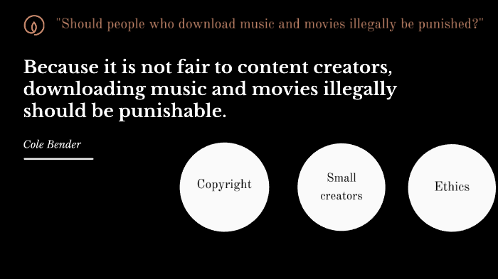 punishment for downloading music and movies illegally