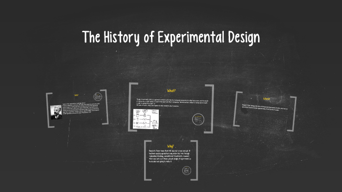 history of experimental designs