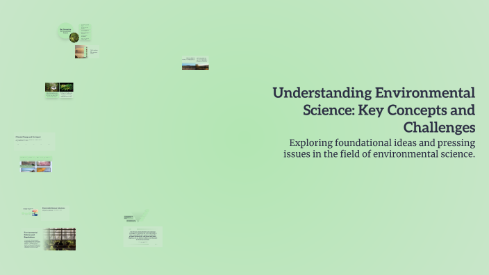 Understanding Environmental Science: Key Concepts and Challenges by ...