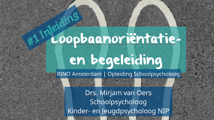 Loopbaanoriëntatie- En Begeleiding - #1 Inleiding By Mirjam Van Oers On ...