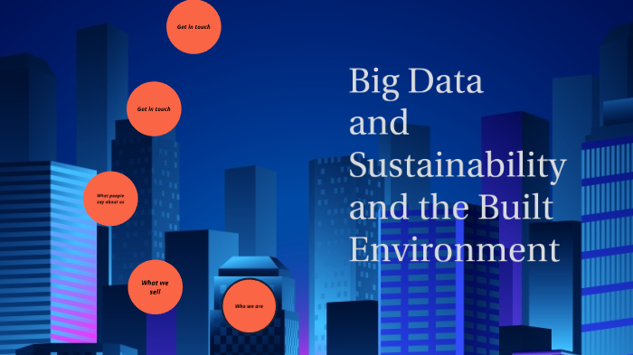 Big Data and Sustainability and The Built Environment by Maia Gordon on ...