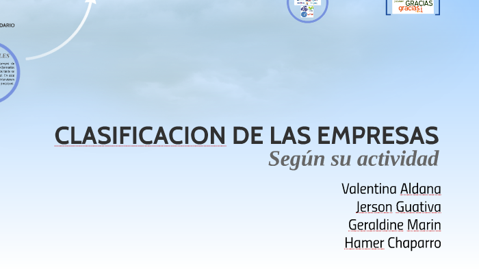 CLASIFICACION DE LAS EMPRESAS by Valentina Aldana on Prezi