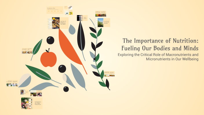The Importance of Nutrition: Fueling Our Bodies and Minds by Kristin ...